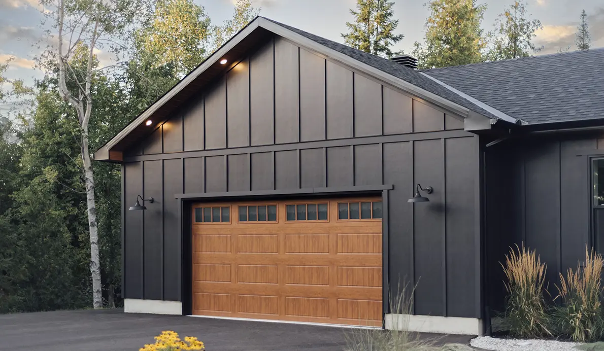 Clopay Gallery Steel garage door with Ultra-Grain finish